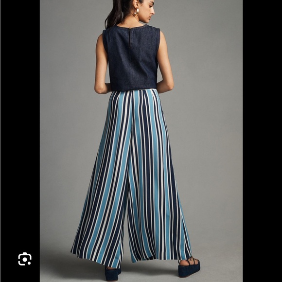 ANTHRO / TRACY REESE | PRINTED WIDE LEG PANTS - Picture 3 of 7